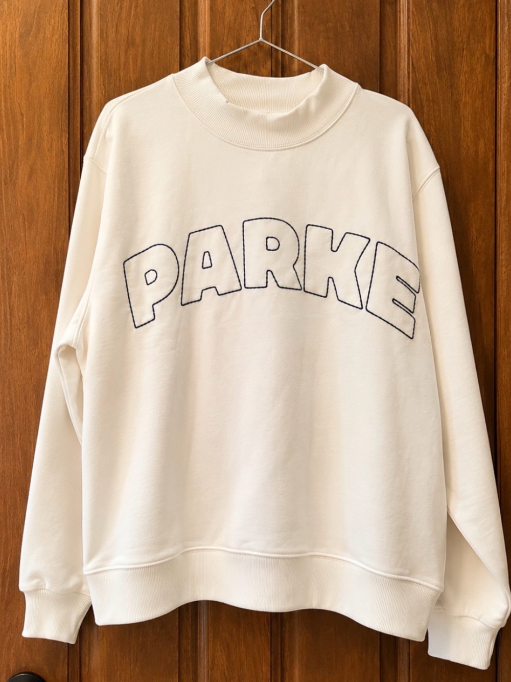 NWT PARKE x Target Oversized Crewneck Sweatshirt White S/M Sold Out - Picture 5 of 6
